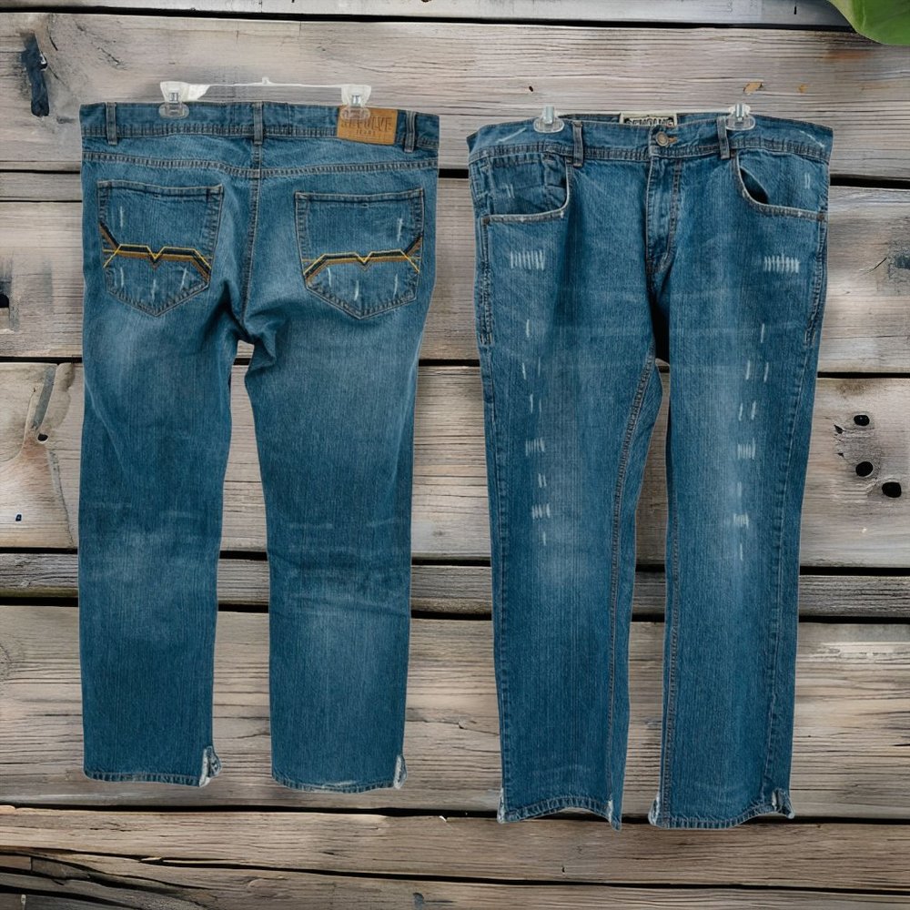 Mens Revolve Distressed Jeans Size 40 X 32